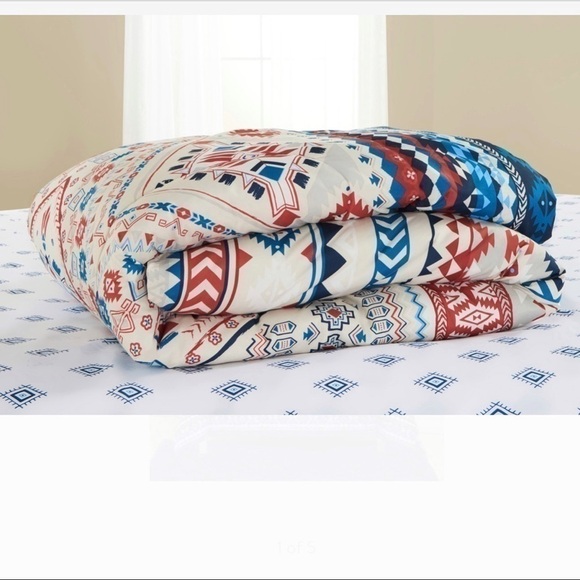 NEW-MAINSTAYS Eclectic Southwest Bed in a Bag-Full - Picture 4 of 7